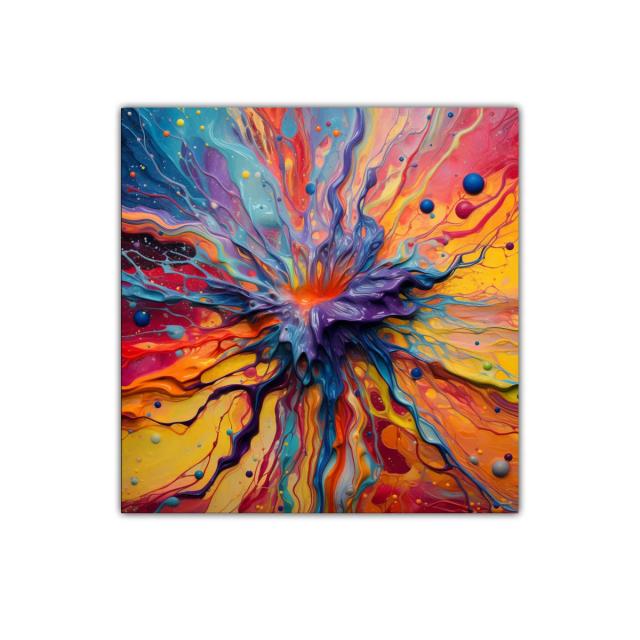 Explosión de colores vibrantes y formas orgánicas