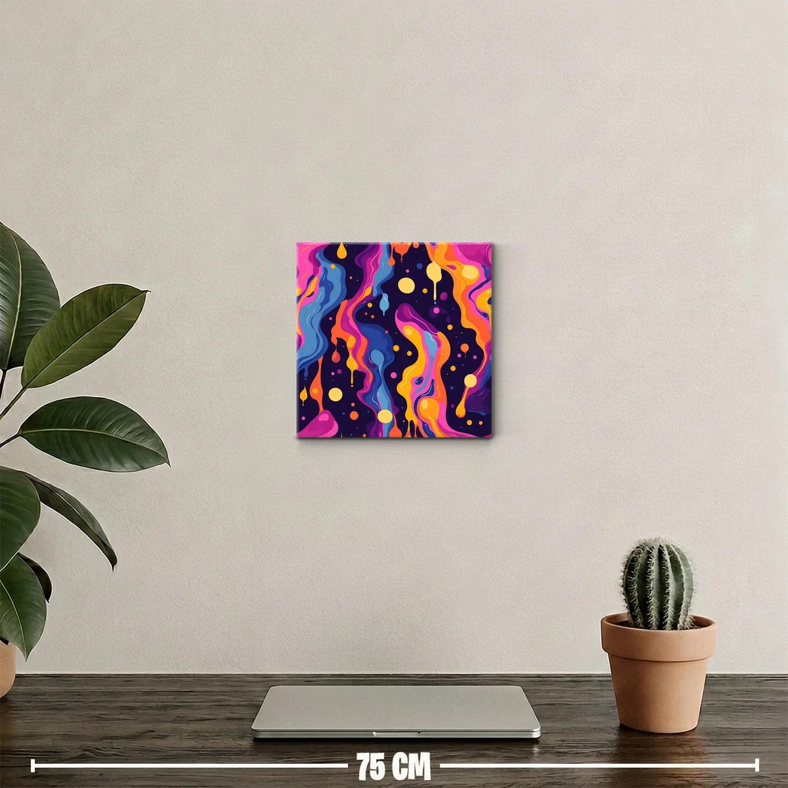 Arte abstracto vibrante con movimiento colorido y dinámico — miniatura 2