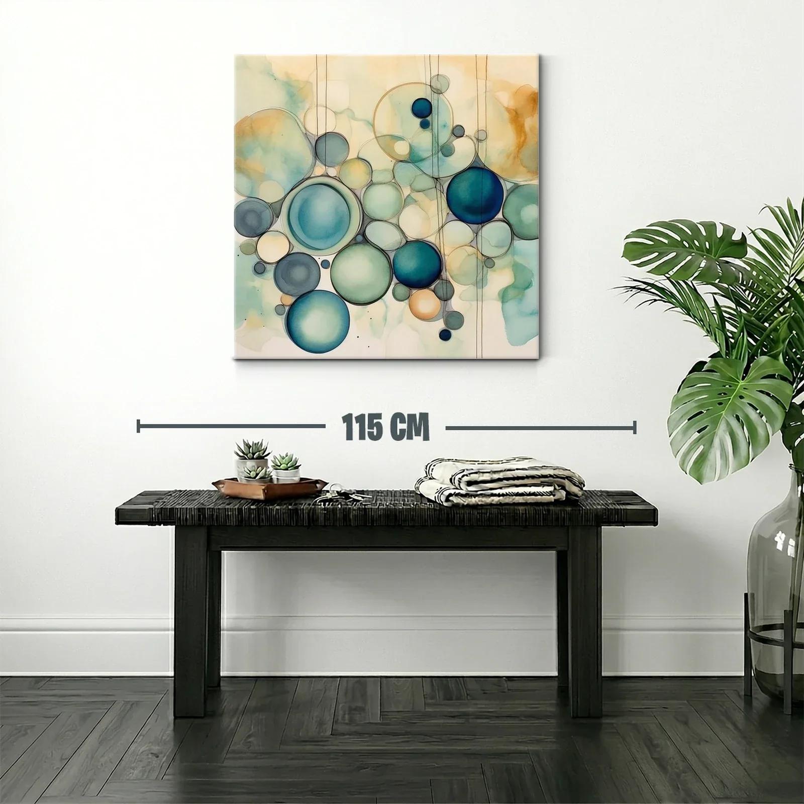 Composición de Círculos en Tonos Azul y Beige Suaves — miniatura 2