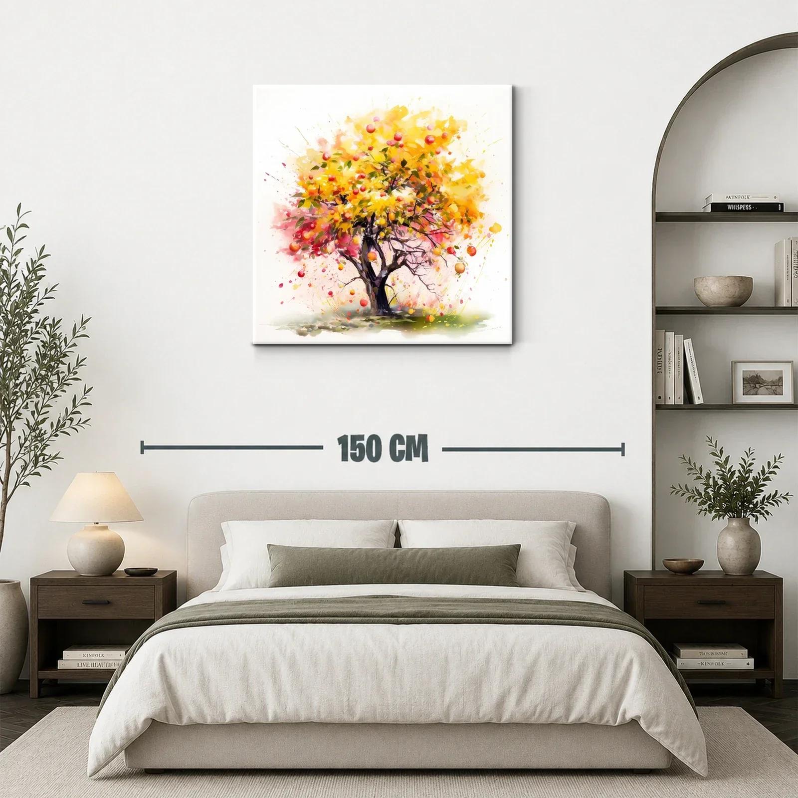 Árbol vibrante con frutos rojos y hojas doradas — miniatura 3