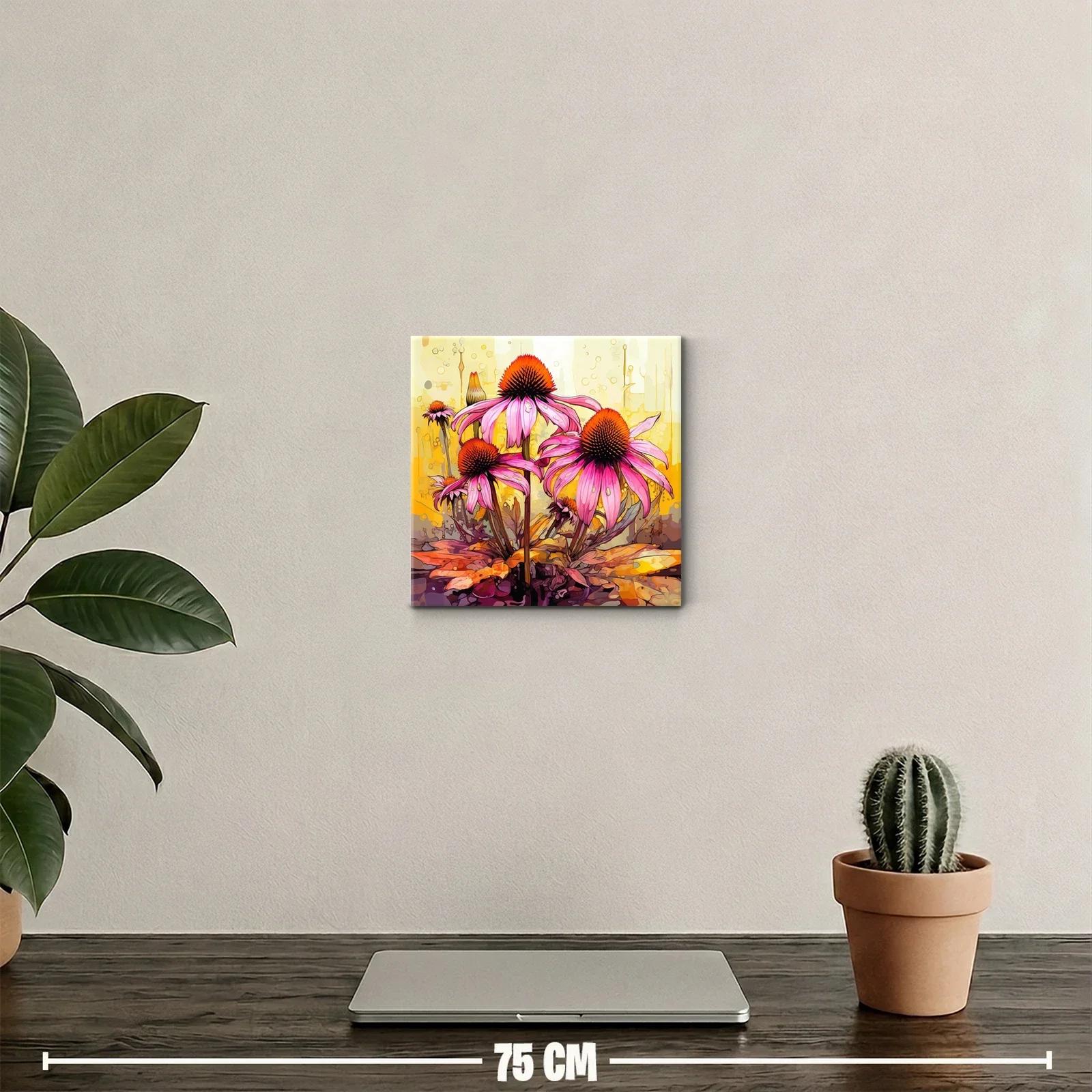 Flores vibrantes en tonos cálidos y rosas intensos — miniatura 2