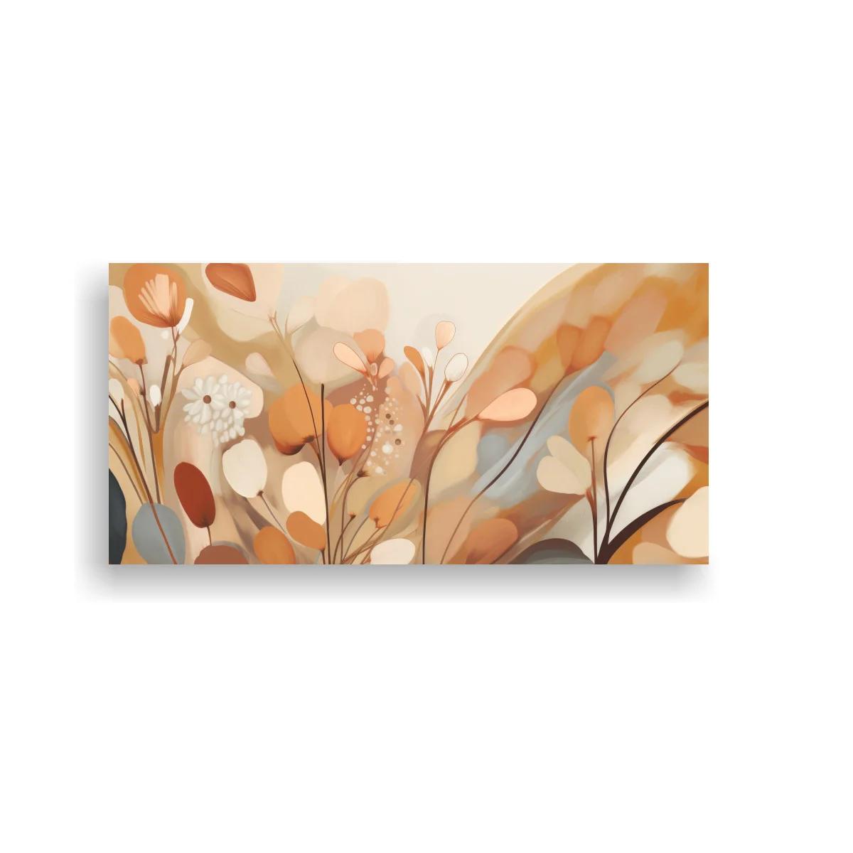 Cuadro flores silvestres con semillas decorativas