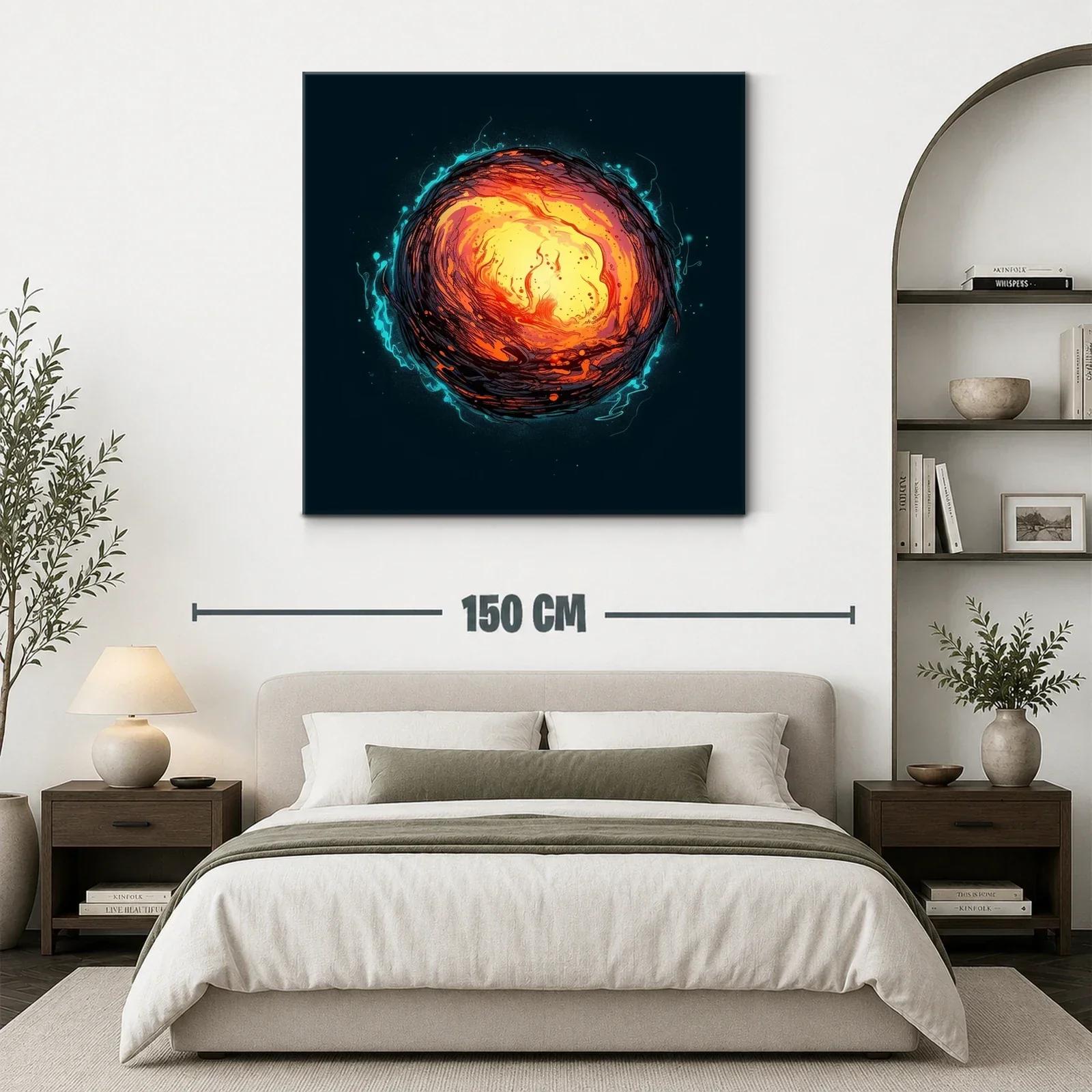 Explosión de energía cósmica en vibrantes tonos cálidos — miniatura 3