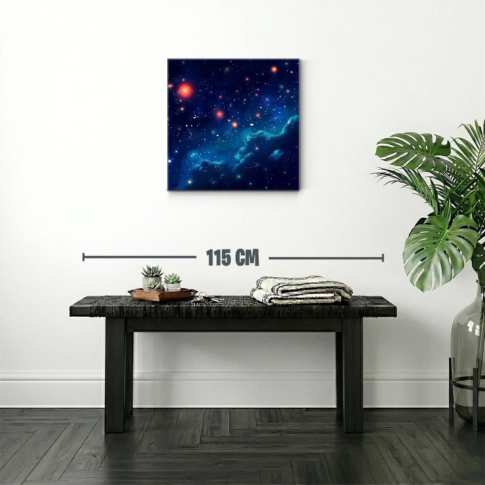 Cielo Estrellado con Destellos en Tonos Azul y Naranja — miniatura 2