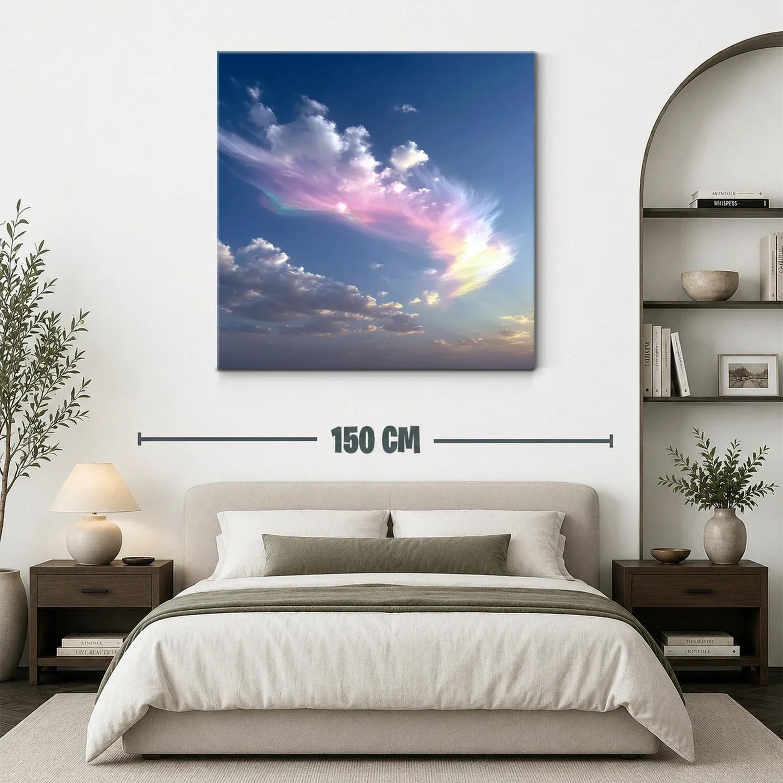 Cielo etéreo con nubes en tonos pastel y azul profundo — miniatura 3