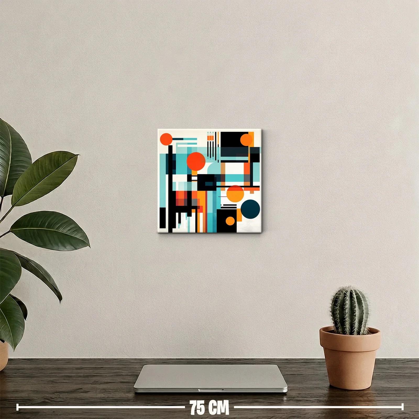 Composición abstracta con formas geométricas y colores vivos — miniatura 2