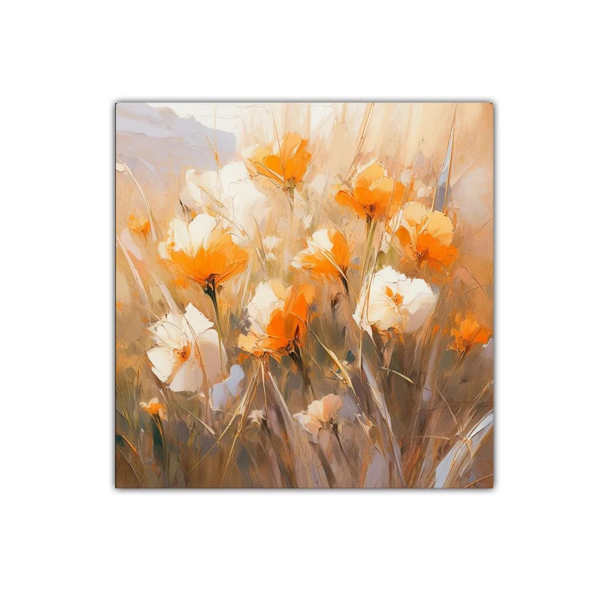 Encantador cuadro floral en tonos cálidos y suaves — imagen principal