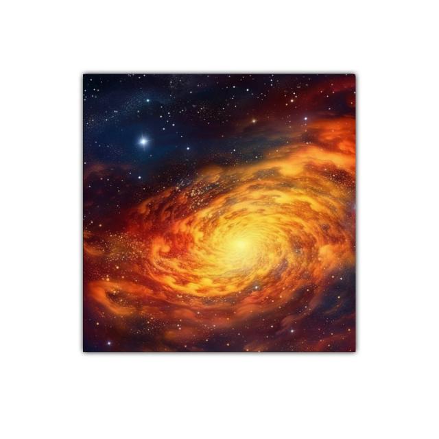 Explosión Cósmica en Vórtice de Luz y Color