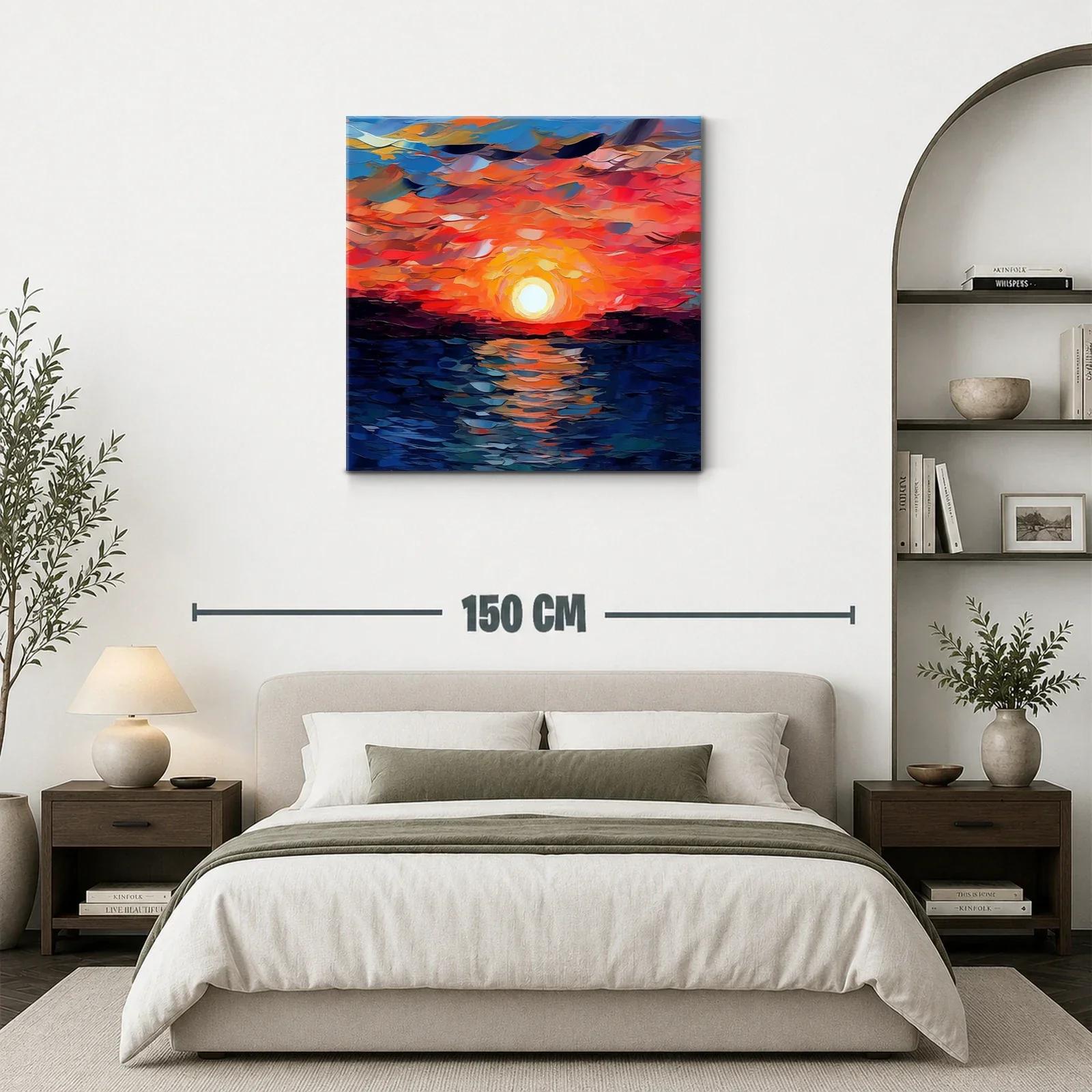 Atardecer vibrante con tonos cálidos y azulados — miniatura 3