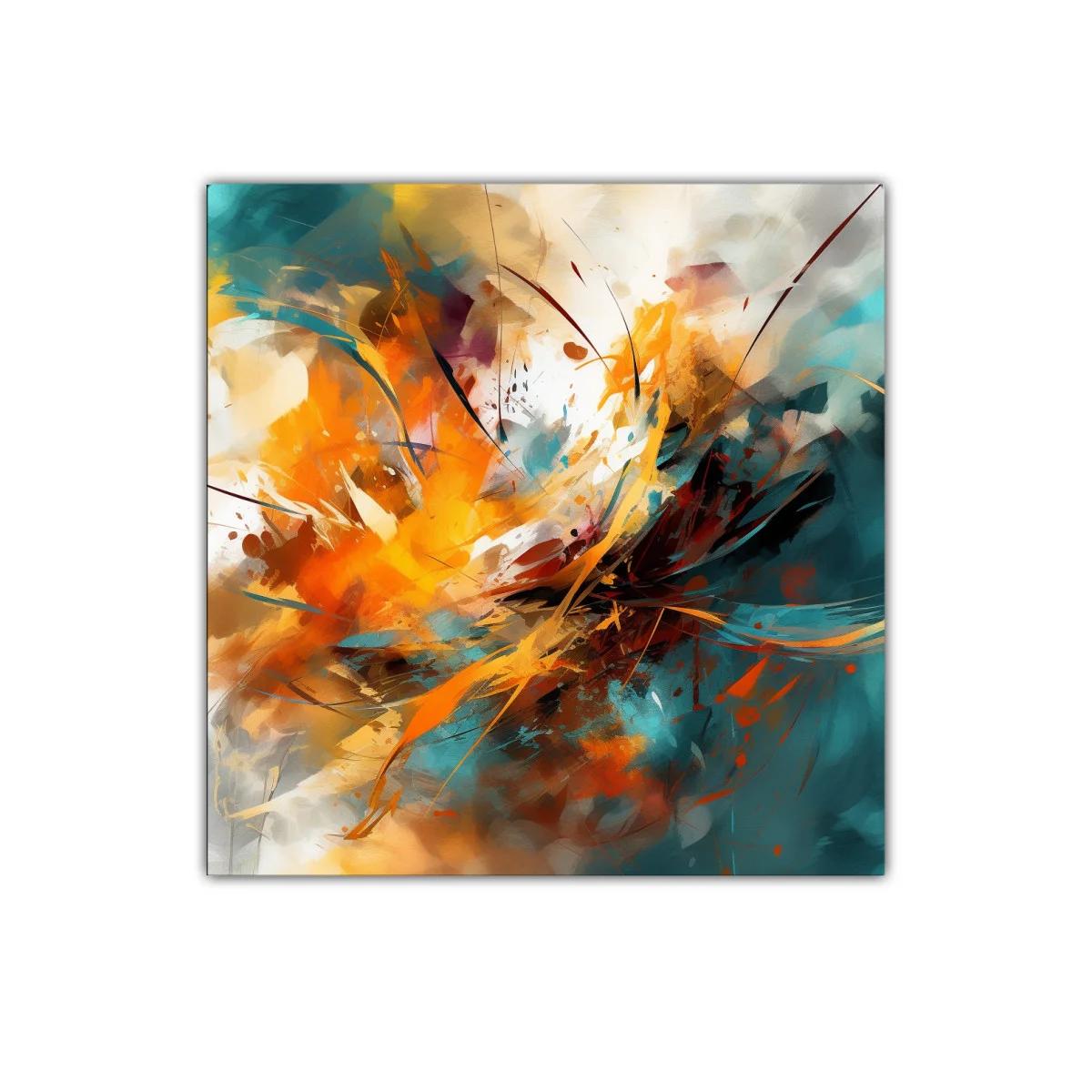 Explosión de color en abstracción dinámica vibrante
