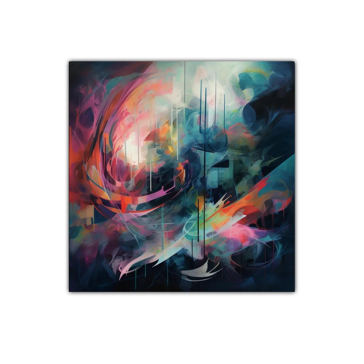 Composición abstracta con vibrantes colores dinámicos — miniatura 1