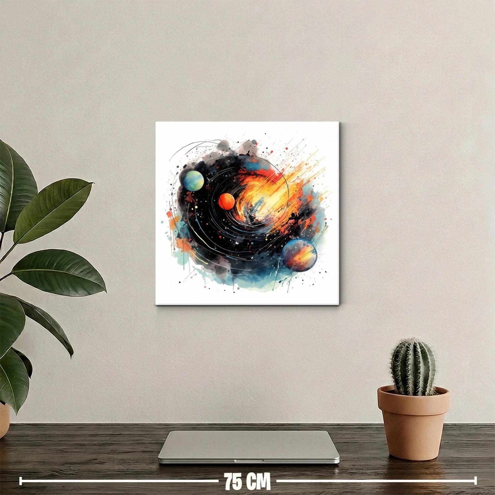 Explosión Cósmica con Planetas en Movimiento — miniatura 2