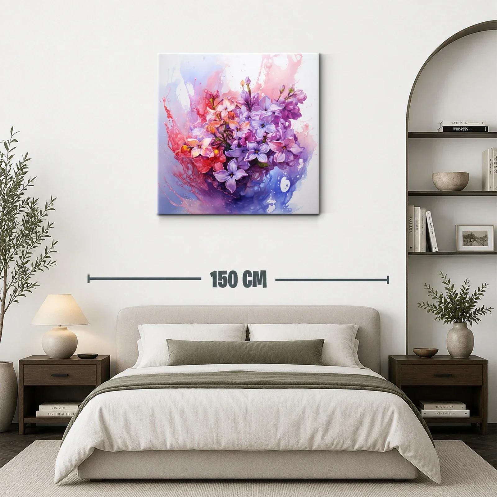 Bouquet vibrante con flores en tonos pastel y púrpura — miniatura 3