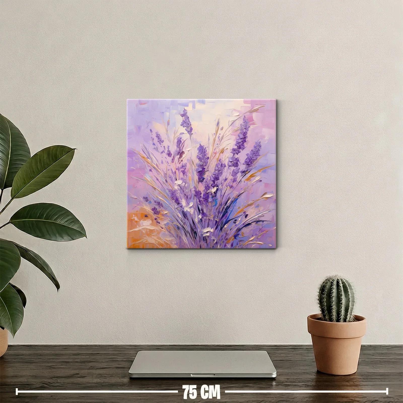 Ramo de lavanda en tonos suaves y cálidos — miniatura 2