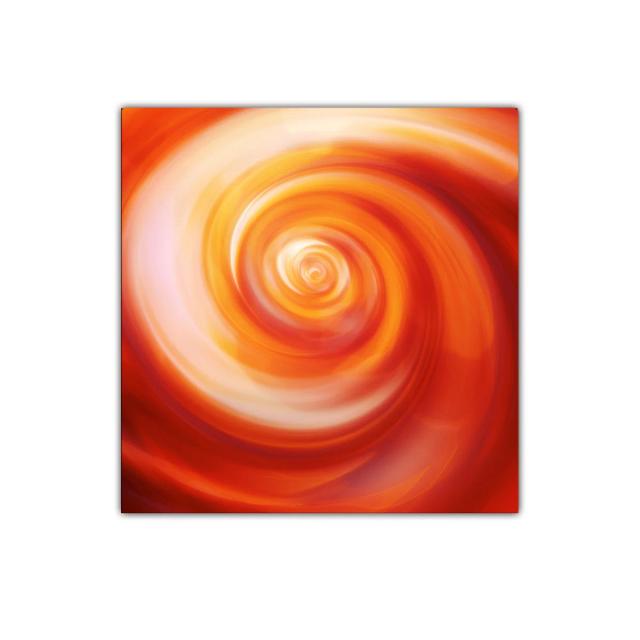 Espiral cálida en tonos anaranjados vibrantes