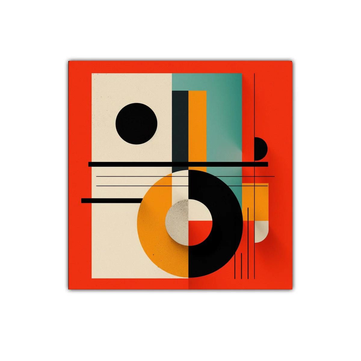 Composición geométrica en tonos vivos y contrastantes — imagen principal