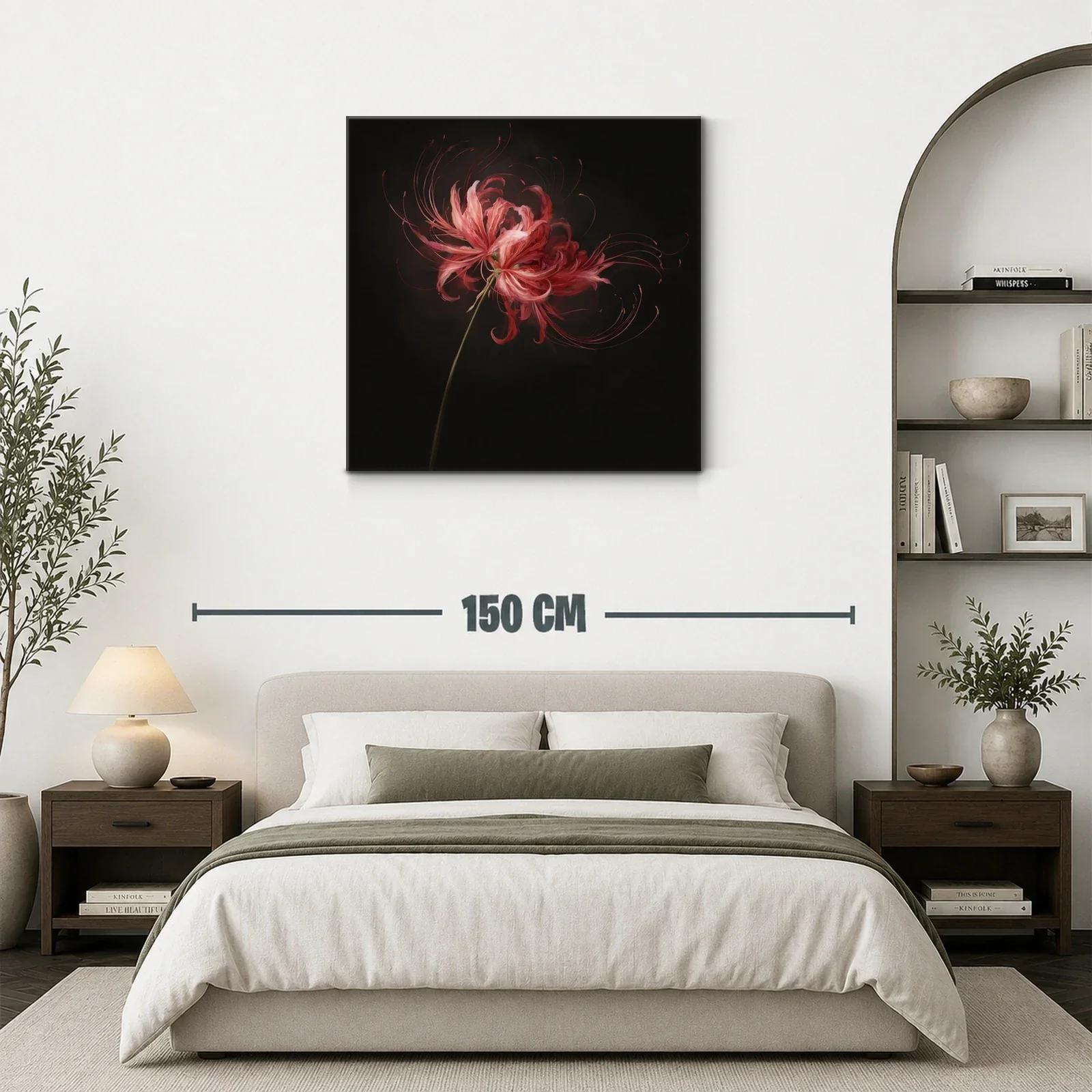 Flor roja de delicada belleza con destellos elegantes — miniatura 3