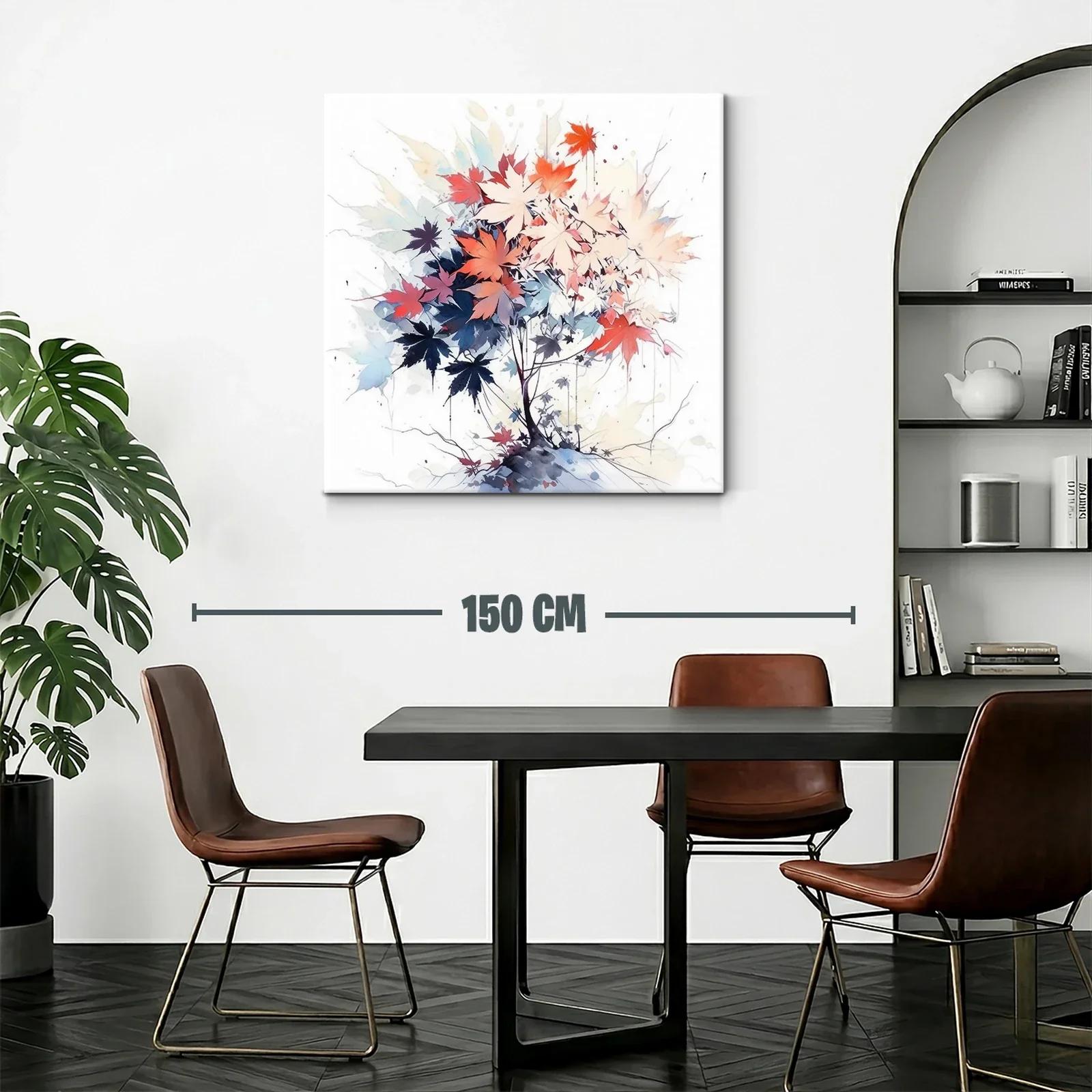 Composición artística de hojas otoñales en tonos vivos — miniatura 2