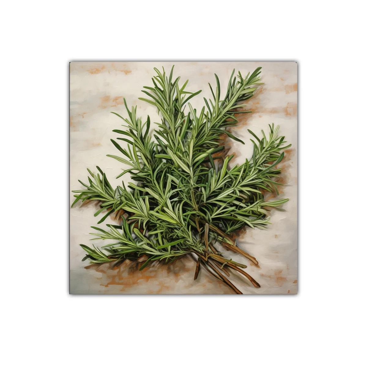 Cuadro decorativo de ramo verde fresco y natural — imagen principal