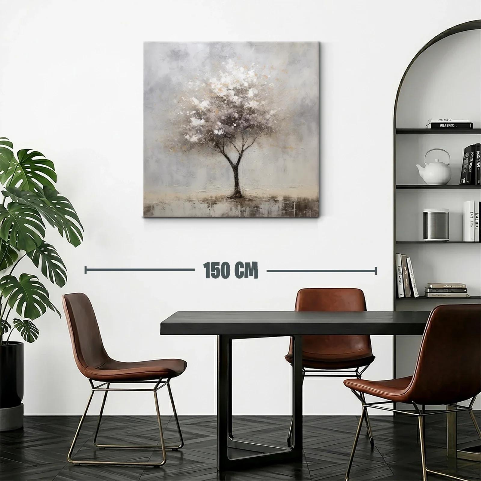 Árbol sereno en tonos suaves y neutros — miniatura 2