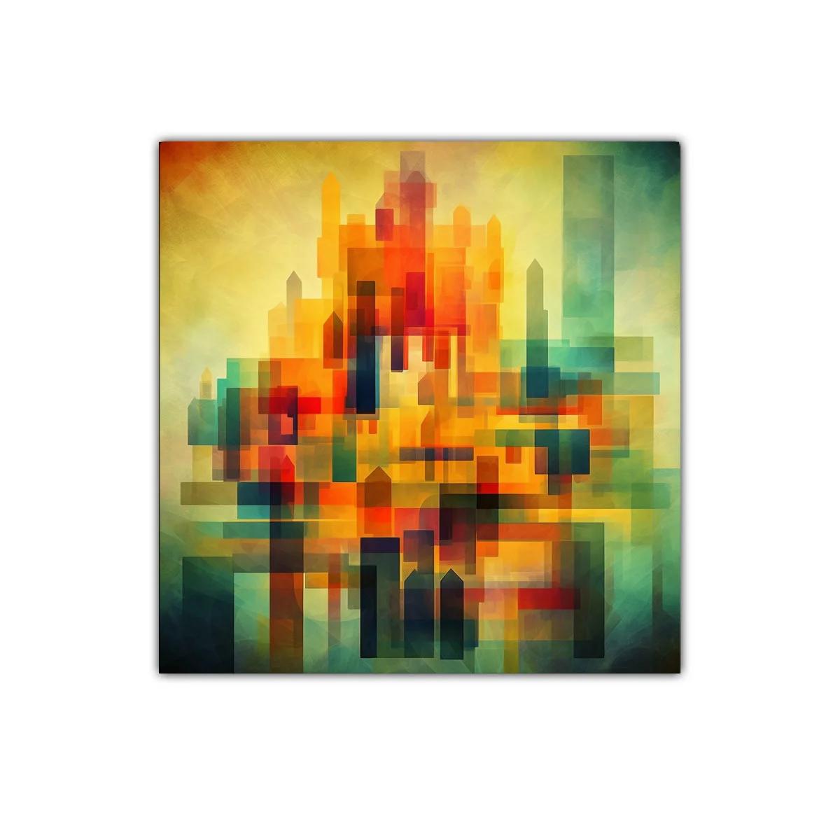 Composición abstracta con formas y colores vibrantes — imagen principal