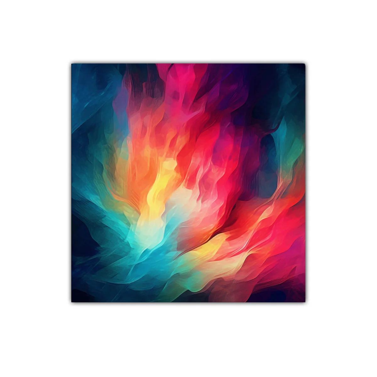 Explosión de color vibrante y energía dinámica para tu espacio