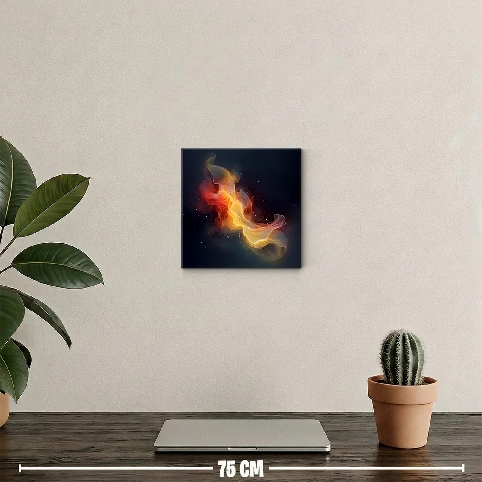 Explosión de luz y fuego en el cosmos abstracto — miniatura 2
