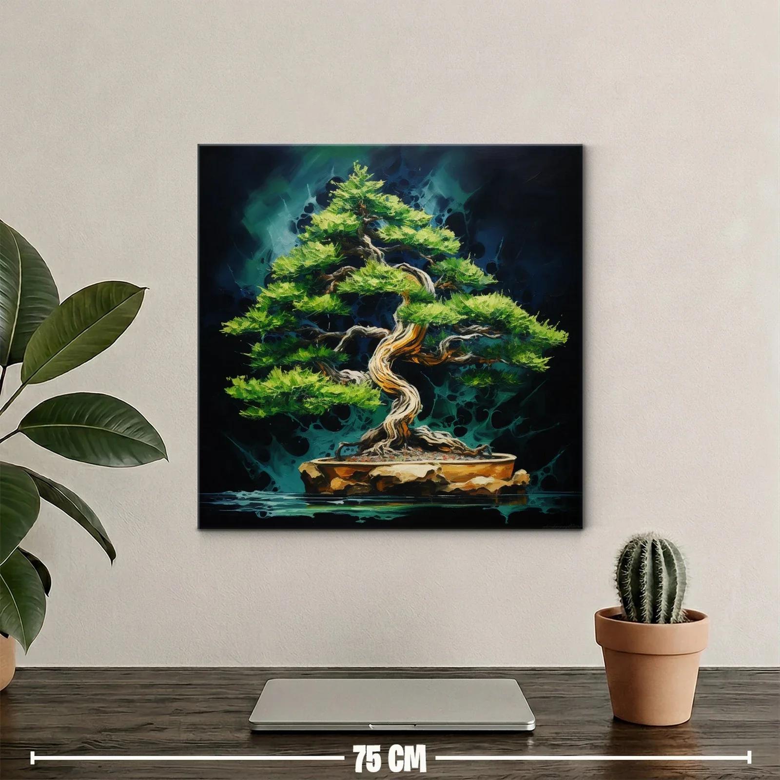Elegancia natural de un bonsái en vibrante contraste — miniatura 2