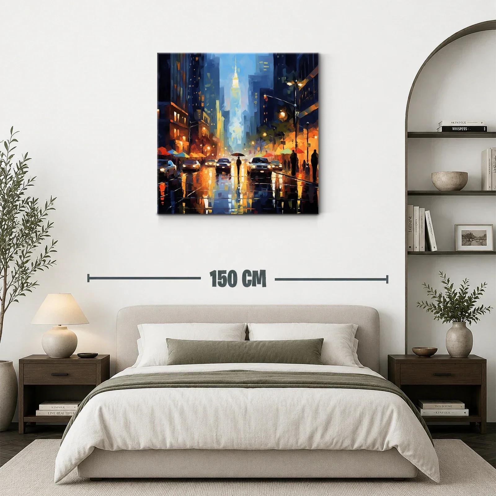 Atardecer Urbano con Reflejos y Luces Vibrantes — miniatura 3