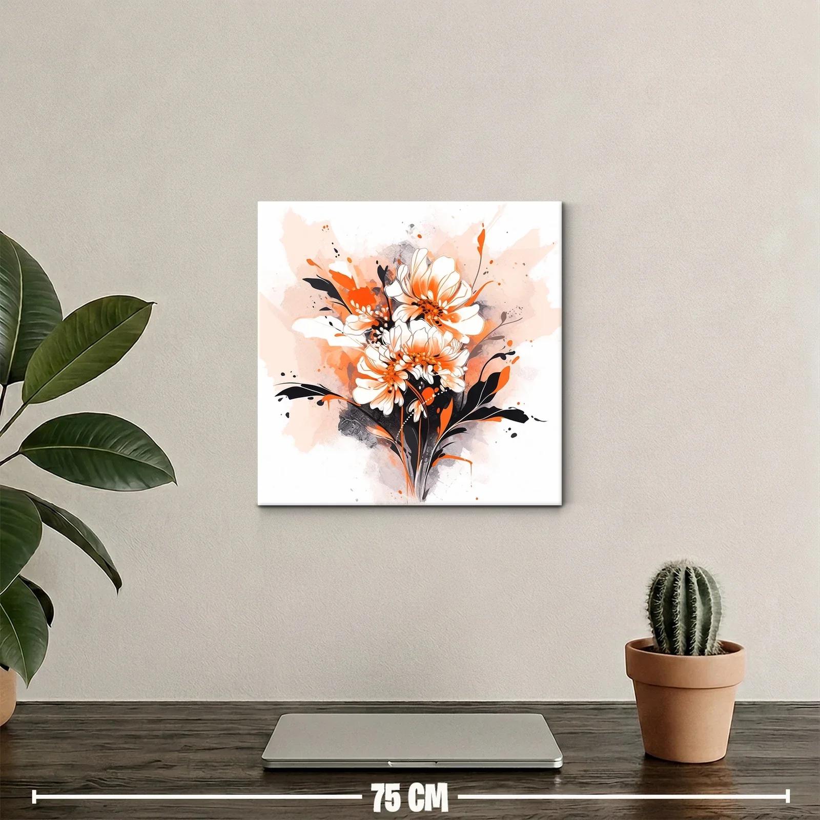 Flores vibrantes con tonos anaranjados y negros — miniatura 2