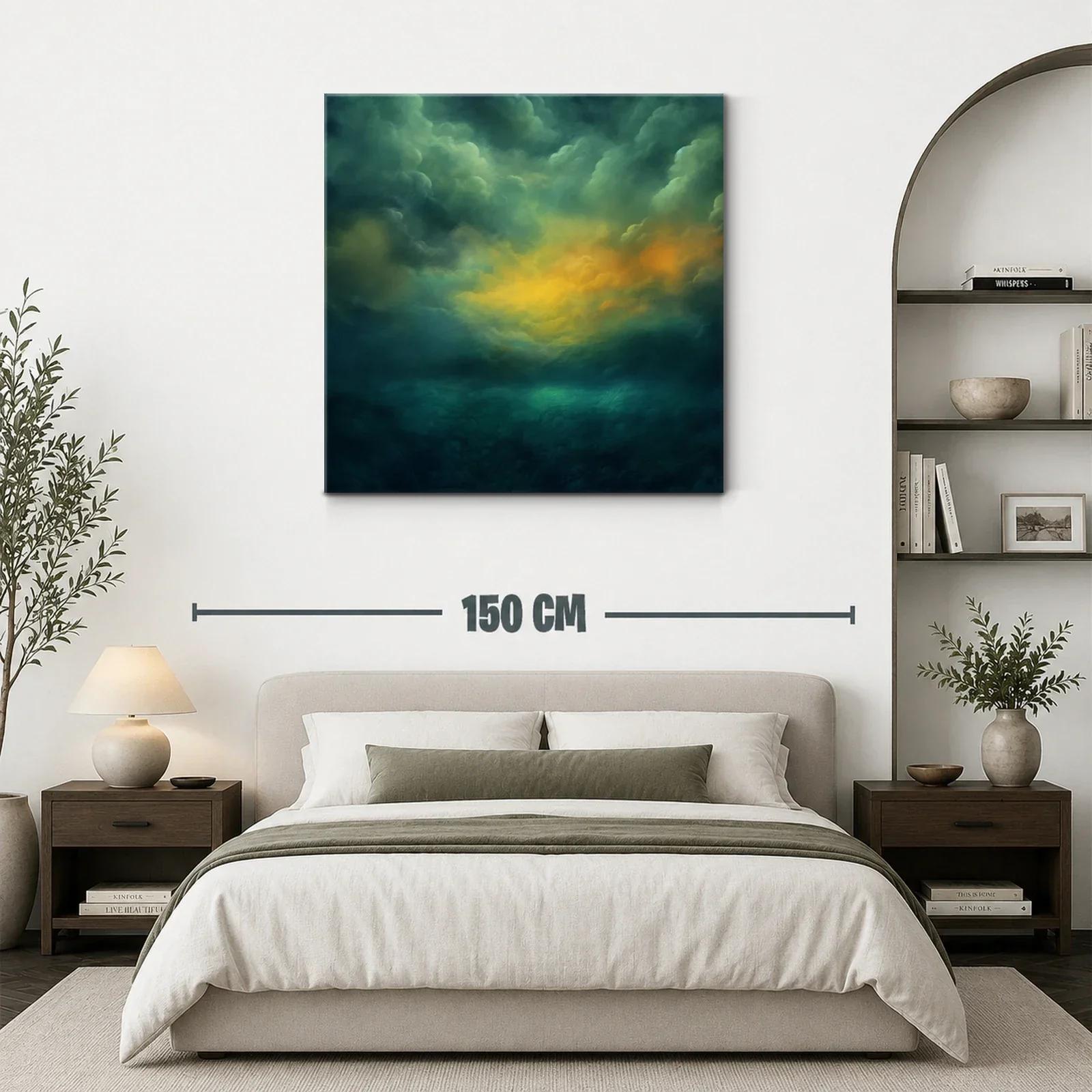 Cielo dramático con tonos cálidos y fríos en calma — miniatura 3