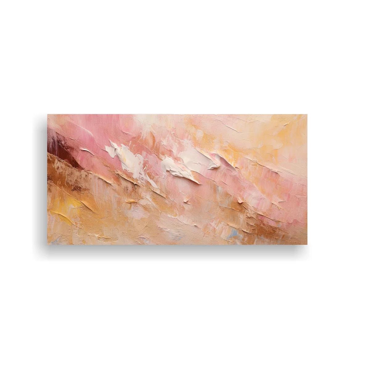 Cuadro textura abstracta rosada con bandas diagonales suaves