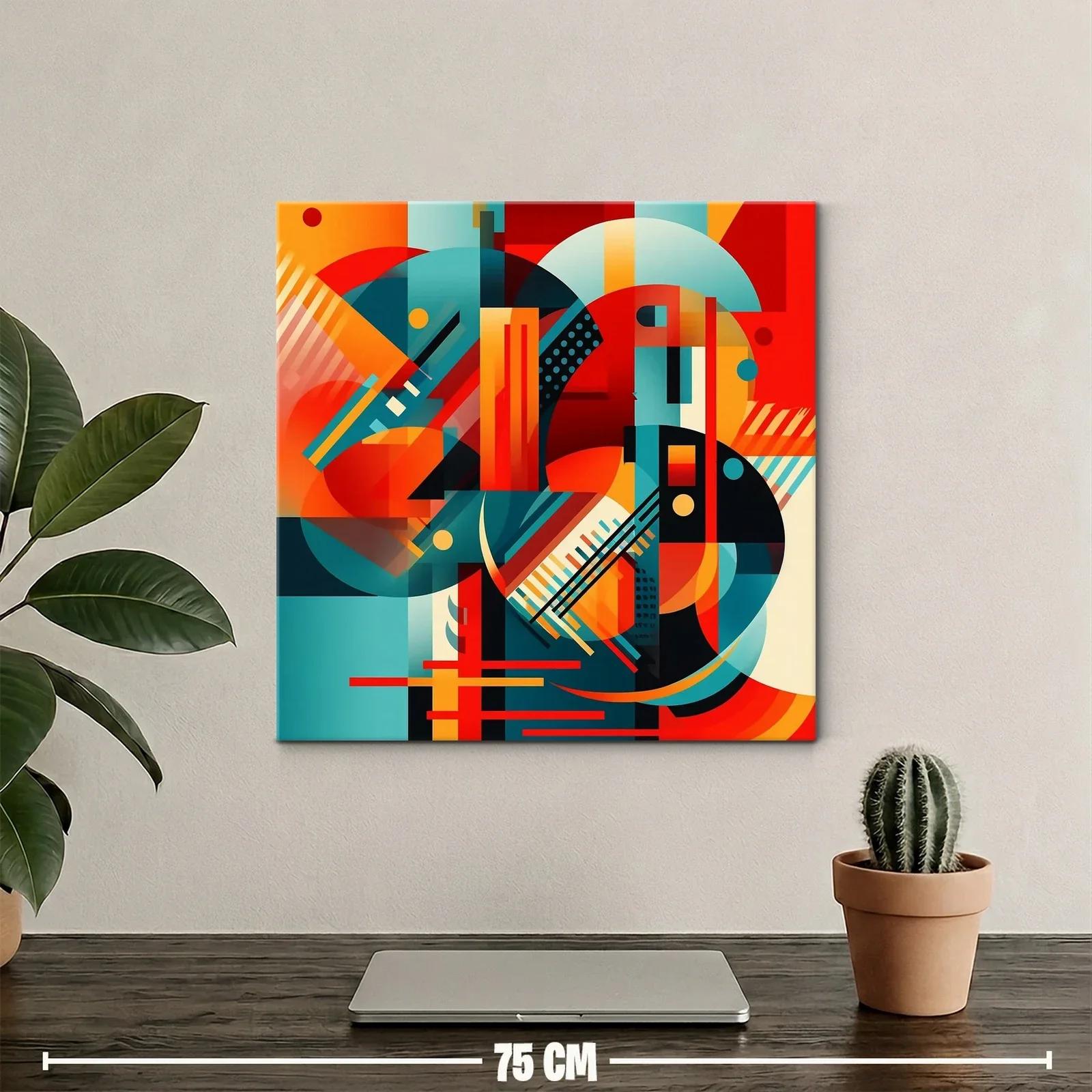 Composición abstracta de formas geométricas vibrantes y dinámicas — miniatura 2