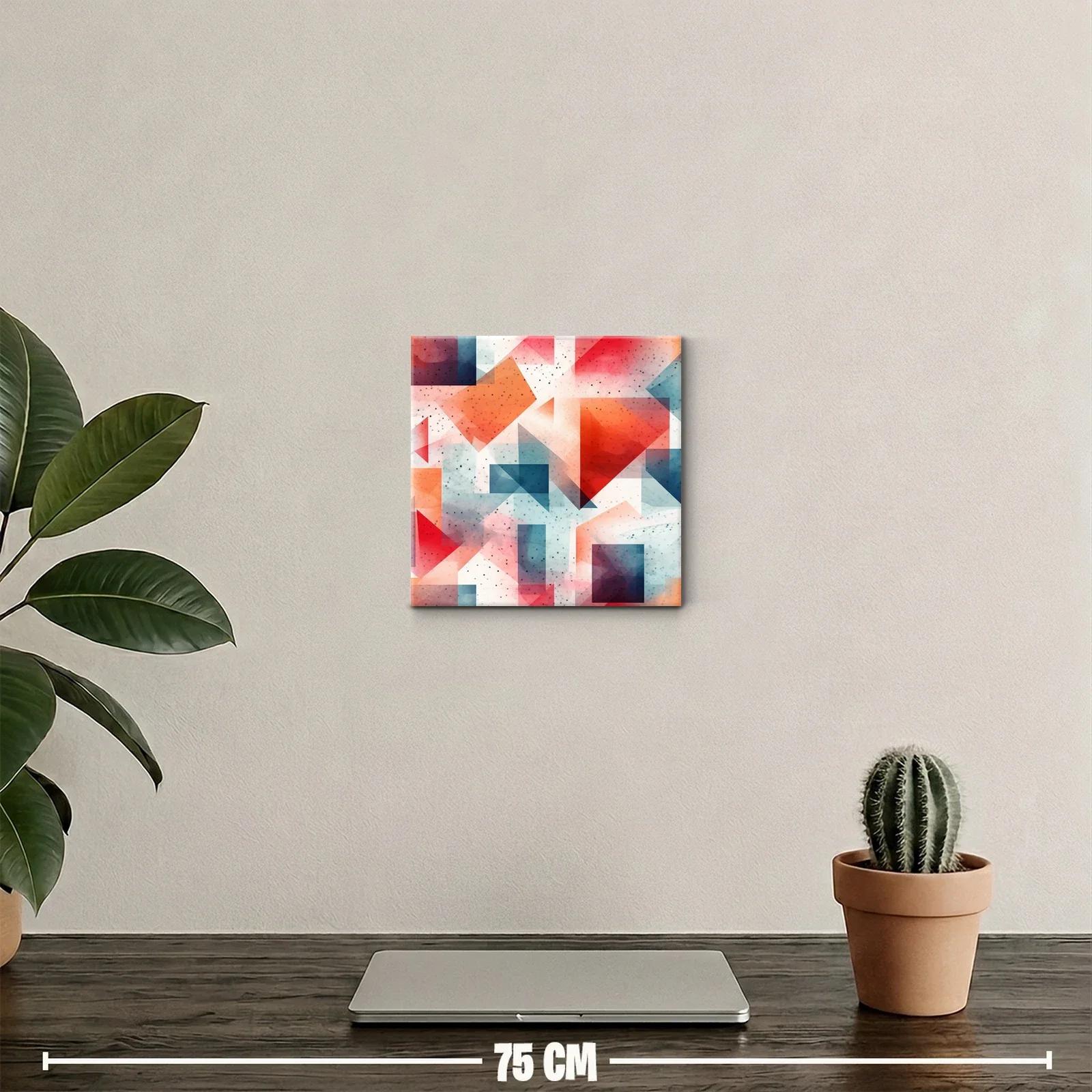 Composición abstracta con formas geométricas translúcidas — miniatura 2