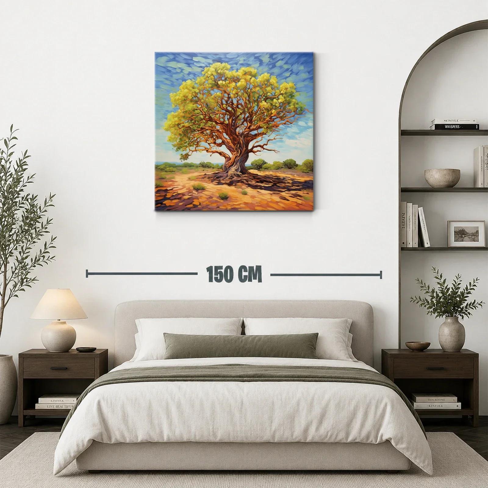 Árbol majestuoso bajo cielo azul en paisaje soleado — miniatura 3