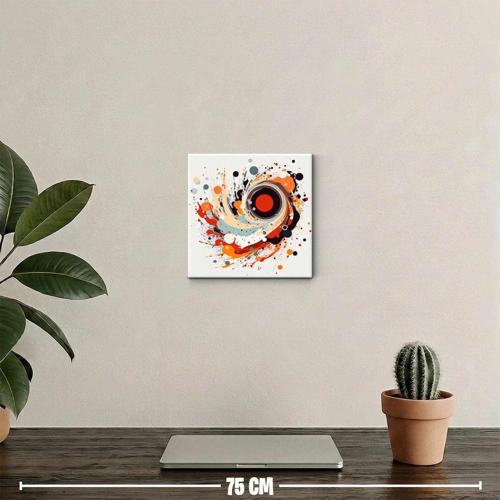 Explosión abstracta con tonos cálidos y contrastes vivos — miniatura 2