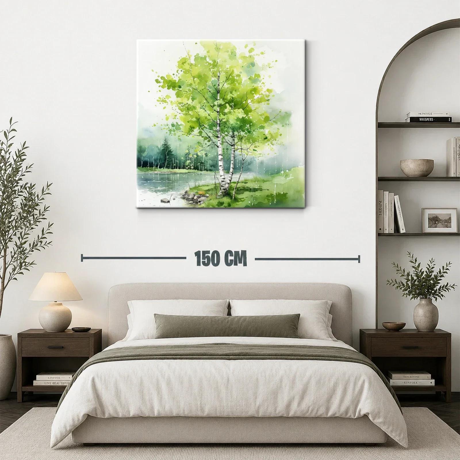 Serenidad natural junto al río con frescura y luz — miniatura 3