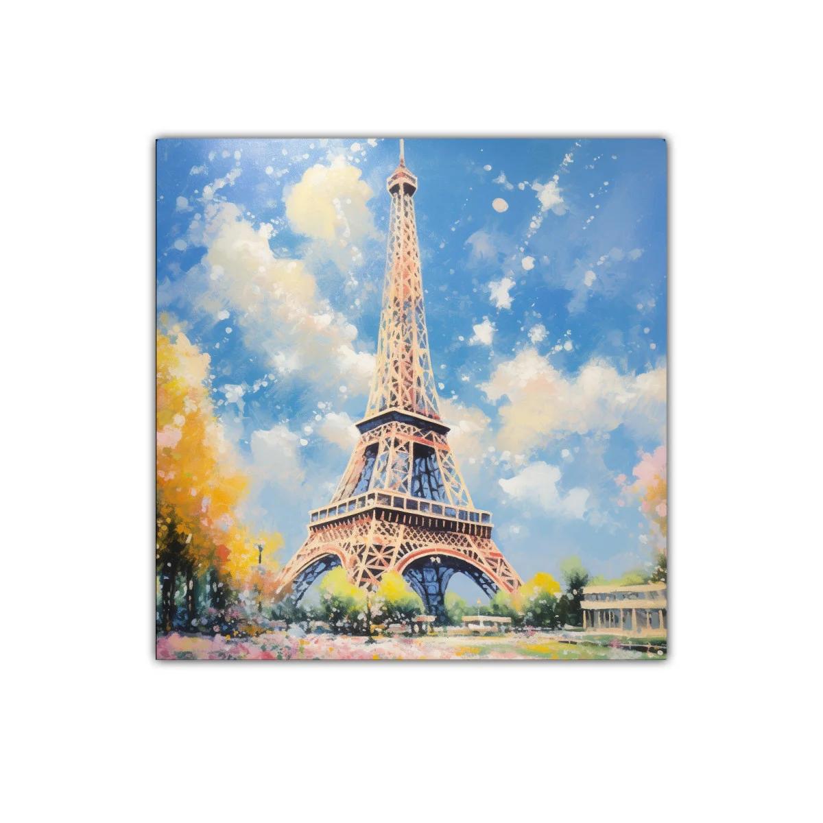 Vista luminosa de la torre Eiffel en un día soleado — imagen principal