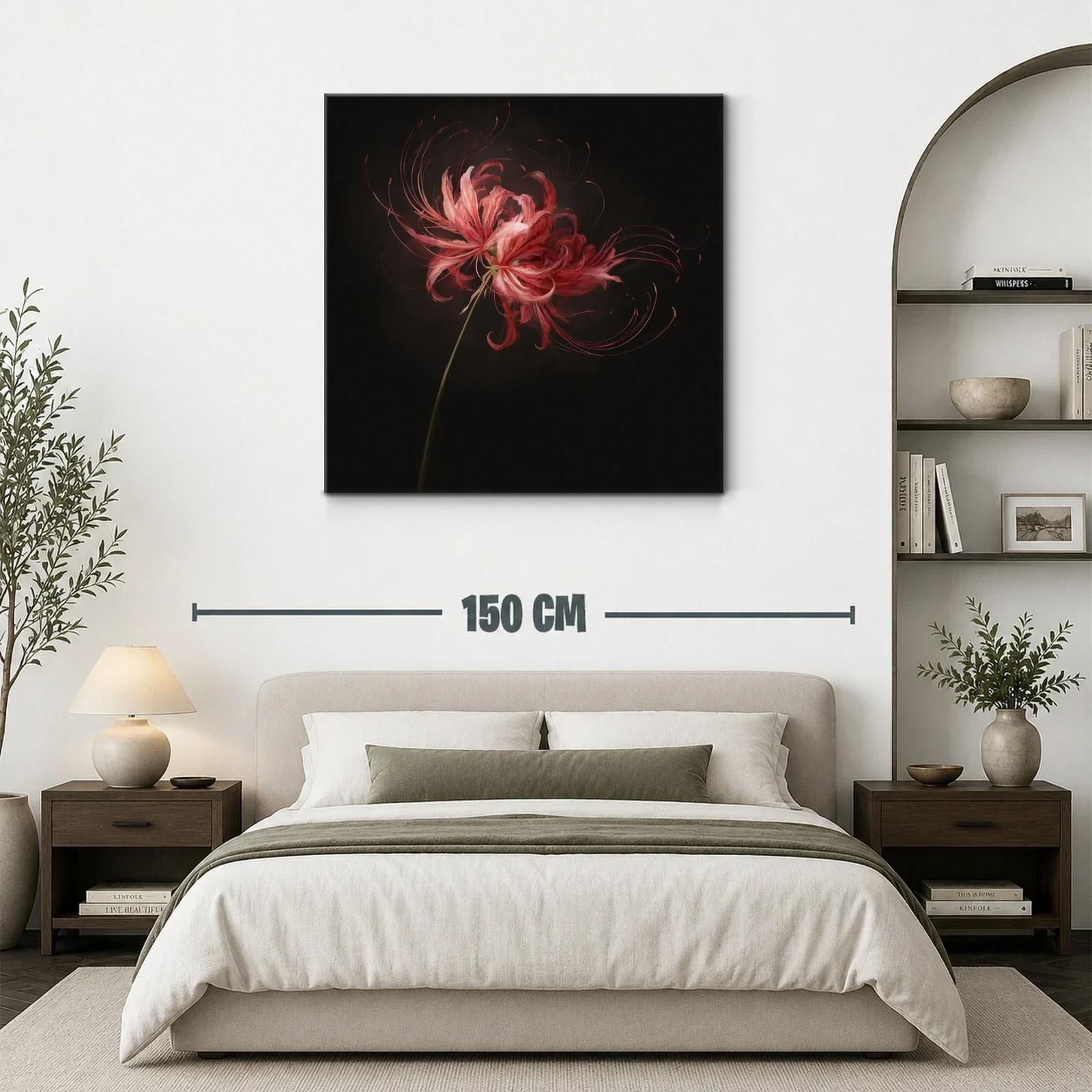 Flor roja de delicada belleza con destellos elegantes — miniatura 3