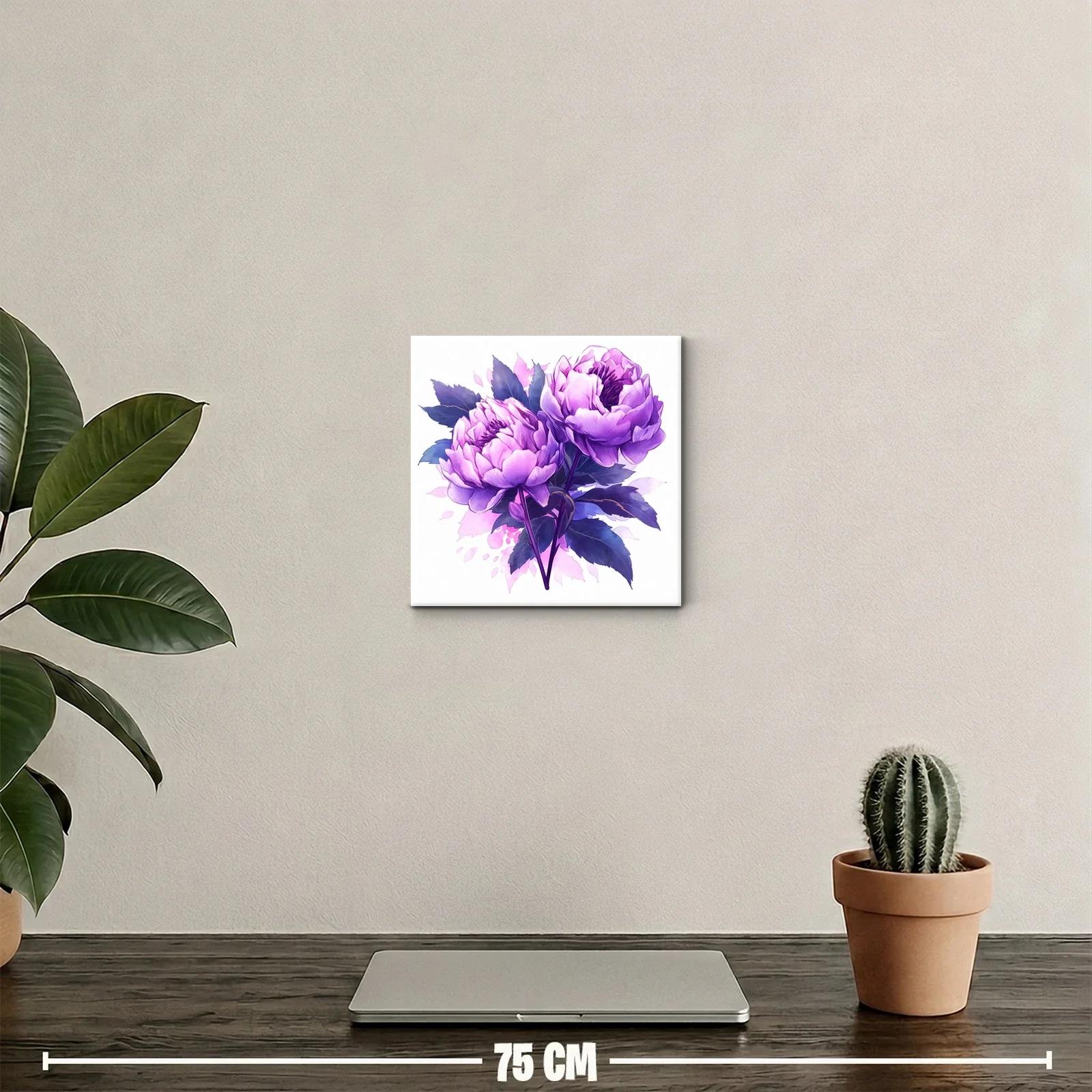 Elegancia floral en tonos morados para espacios delicados — miniatura 2