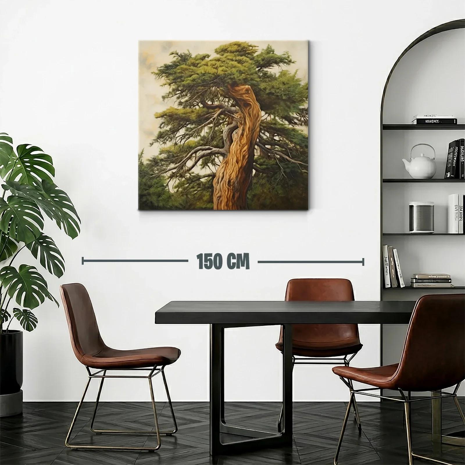 Imponente árbol centenario con texturas naturales y tonos tierra — miniatura 2