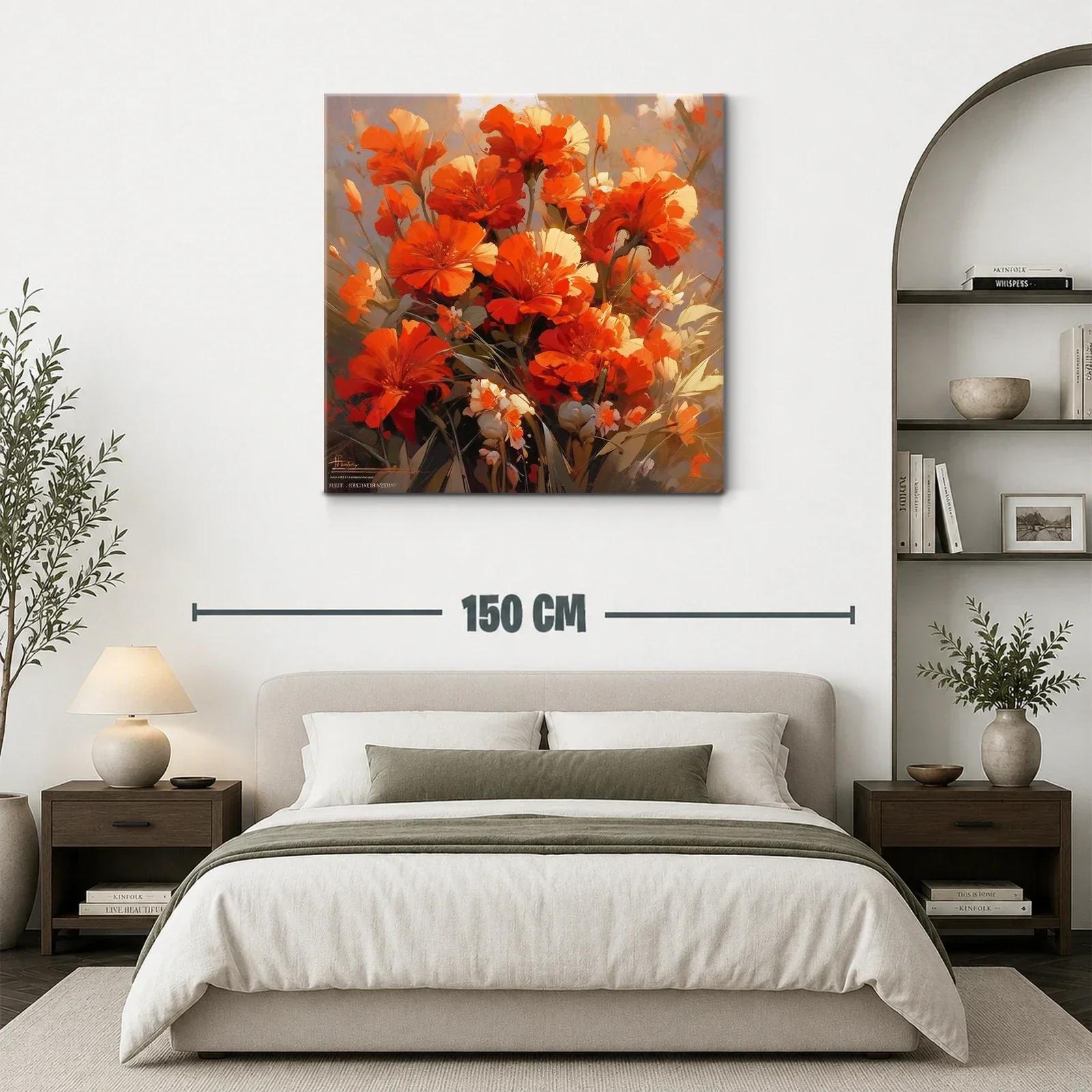 Flores vibrantes en tonos naranjas y cálidos — miniatura 3