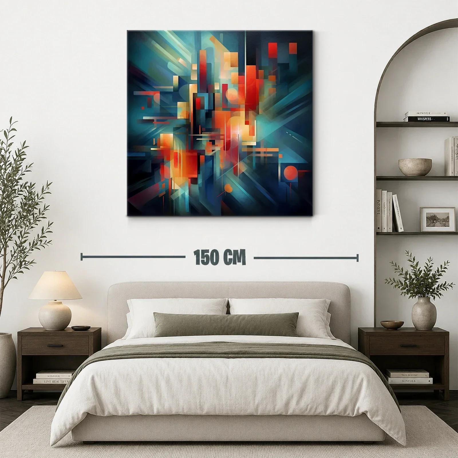 Composición abstracta con luces y formas geométricas vibrantes — miniatura 3