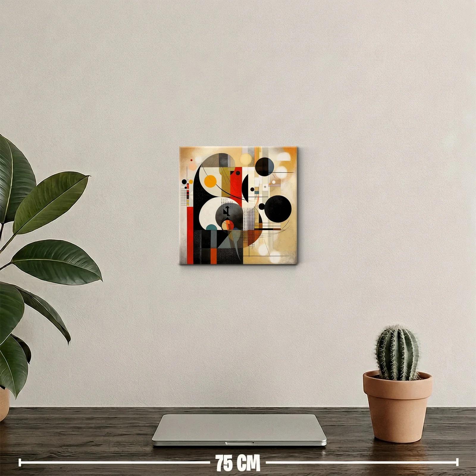Composición abstracta con formas geométricas y contrastes vivos — miniatura 2