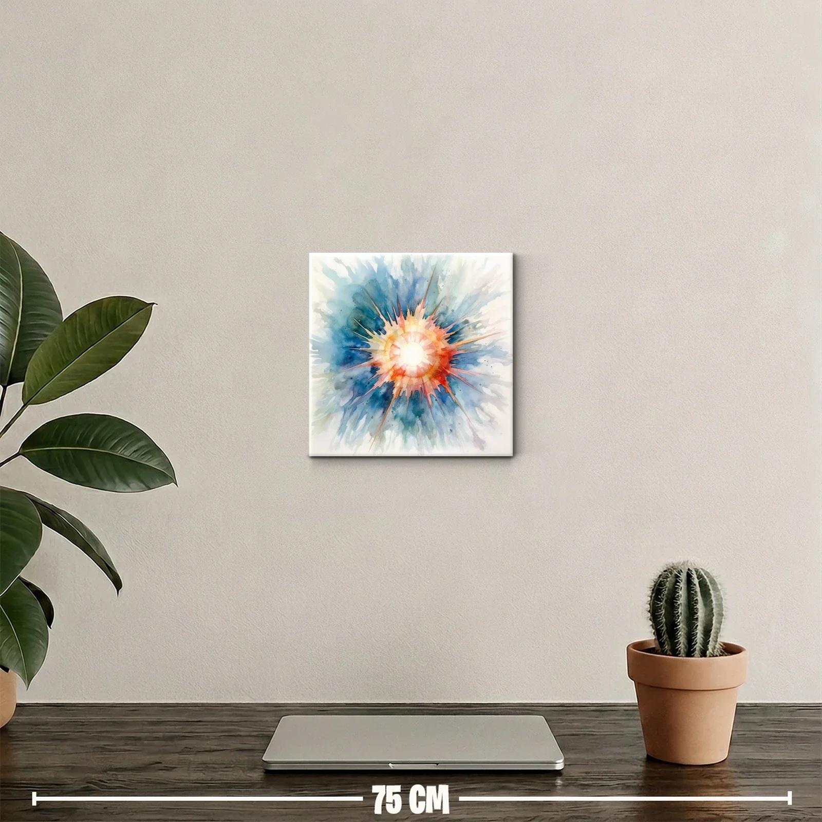 Explosión de color con tonos cálidos y fríos vibrantes — miniatura 2