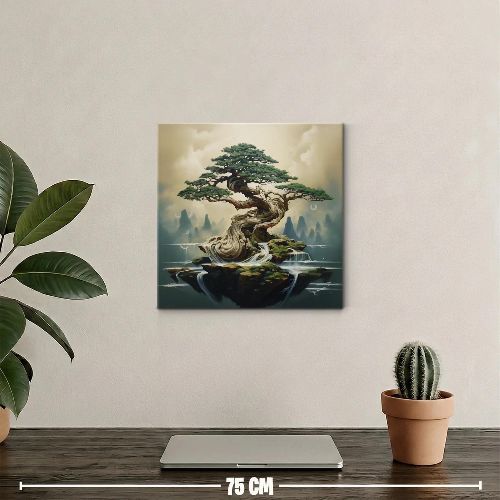Árbol místico entre aguas y rocas flotantes — miniatura 2