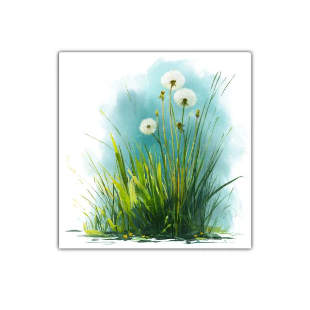 Diente de león con frescura natural y vibrante