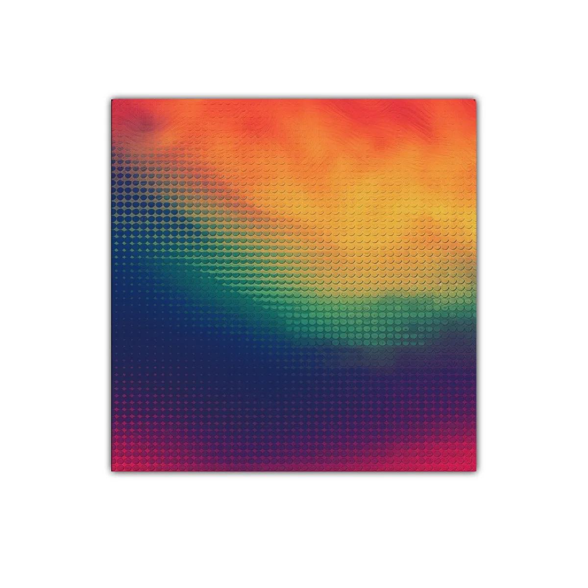 Cuadro abstracto moderno con patrones degradados y vibrantes — imagen principal