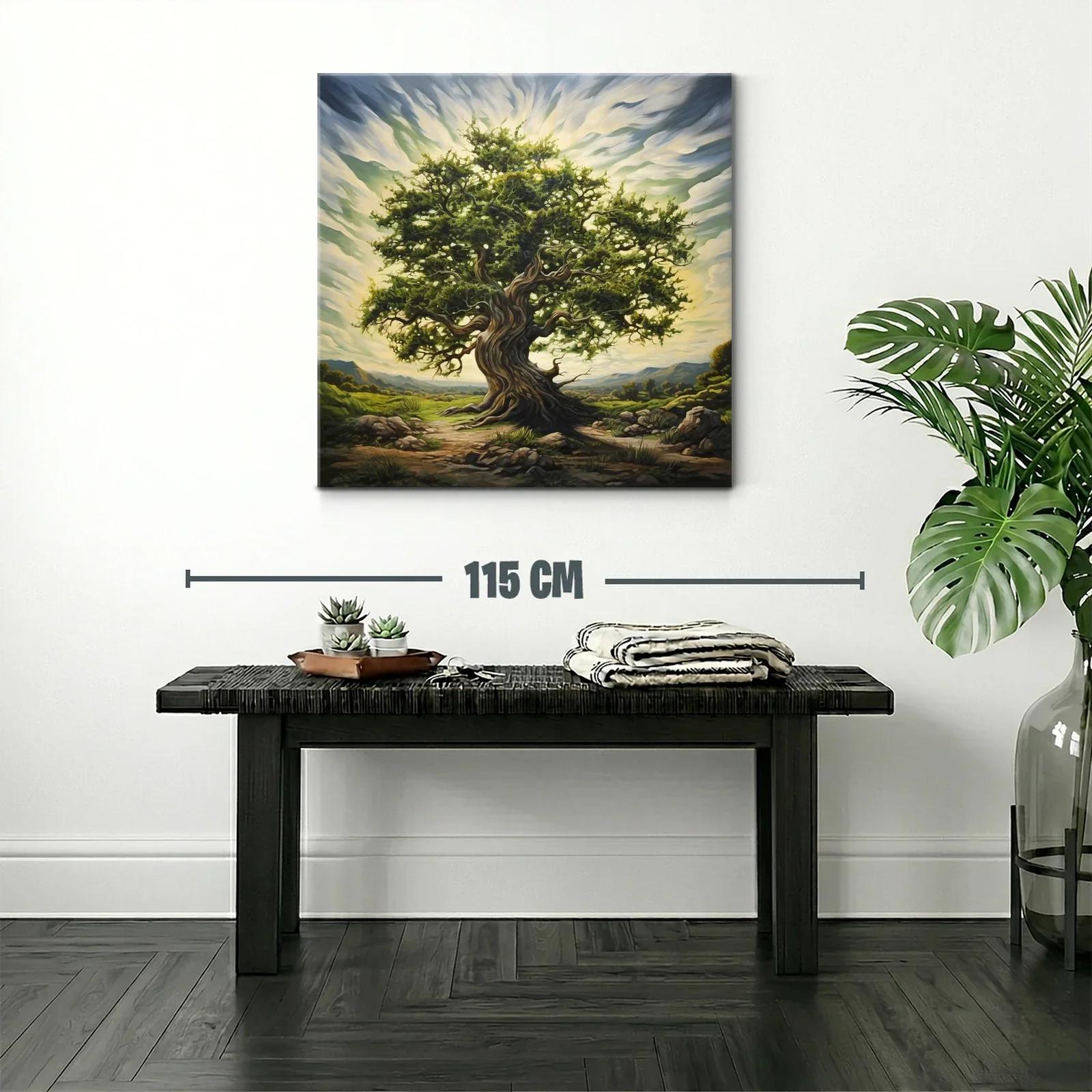 Árbol milenario en paisaje natural y luminoso — miniatura 2