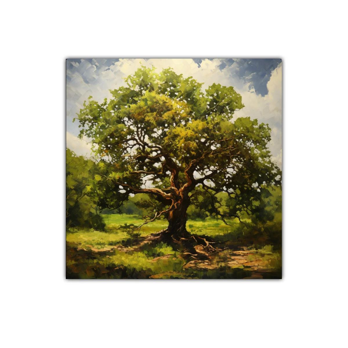Árbol solitario con luz cálida en paisaje natural